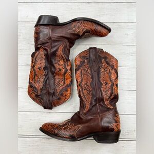Frye Women’s Western Alligator Leather CowBoy Boots Size 9B